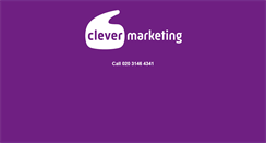 Desktop Screenshot of m.clevermarketing.co.uk